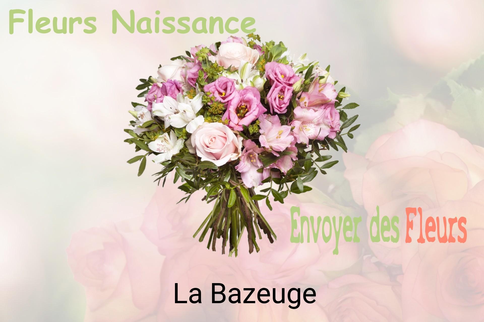 Bouquet de fleurs de naissance livré à La Bazeuge