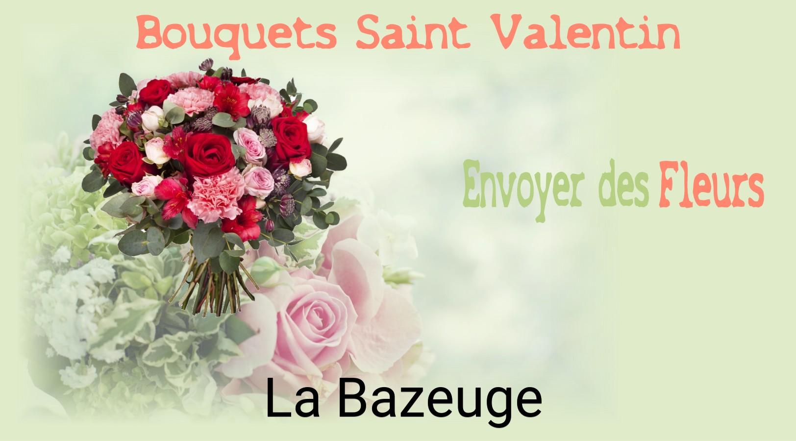 Roses de Saint-Valentin livrées à La Bazeuge